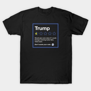 Anti Trump Funny Review Rating Meme T-Shirt